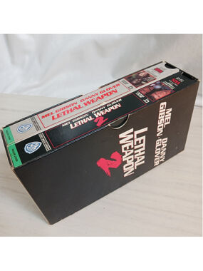 Lethal Weapon 1 & 2 Double Feature VHS Box Warner Home Video Movie